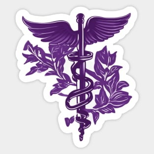 Caduceus Purple Shadow Silhouette Anime Style Collection No. 207 Sticker